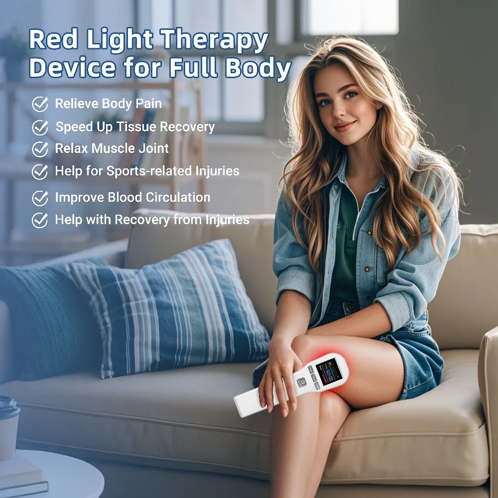 Dawfek 650nm 808nm Laser Red Light Infrared Therapy for Home Physiotherapy Equipment Cold Laser Therapy for Body Pain Sciatica