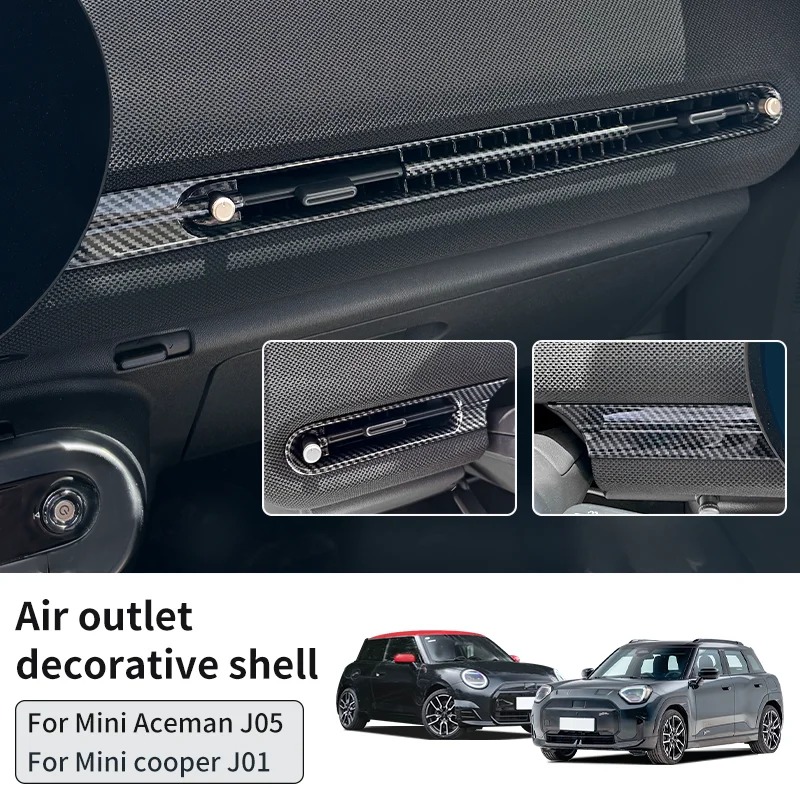 Car Air Vent Ring Outlet Cover Case For MINI Cooper E/SE J01 EV Aceman J05 Air Conditioning Vent Decorative Shell Accessories