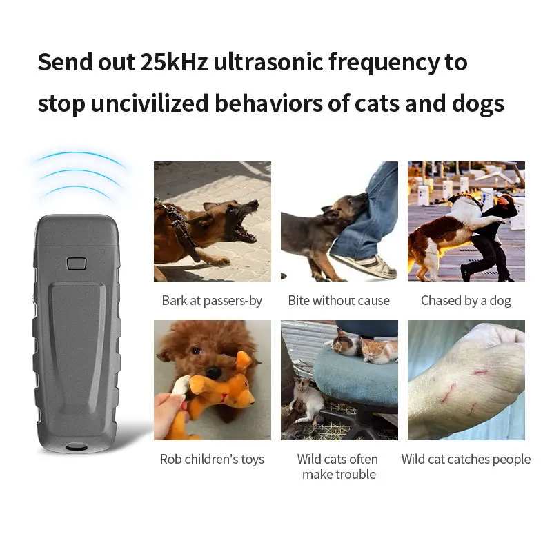 Anti Barking Device Ultrasonic Stop Dog Barking Device Pet Driving Away Dogs Cats Outdoor Preventing Dogs From Hurting People