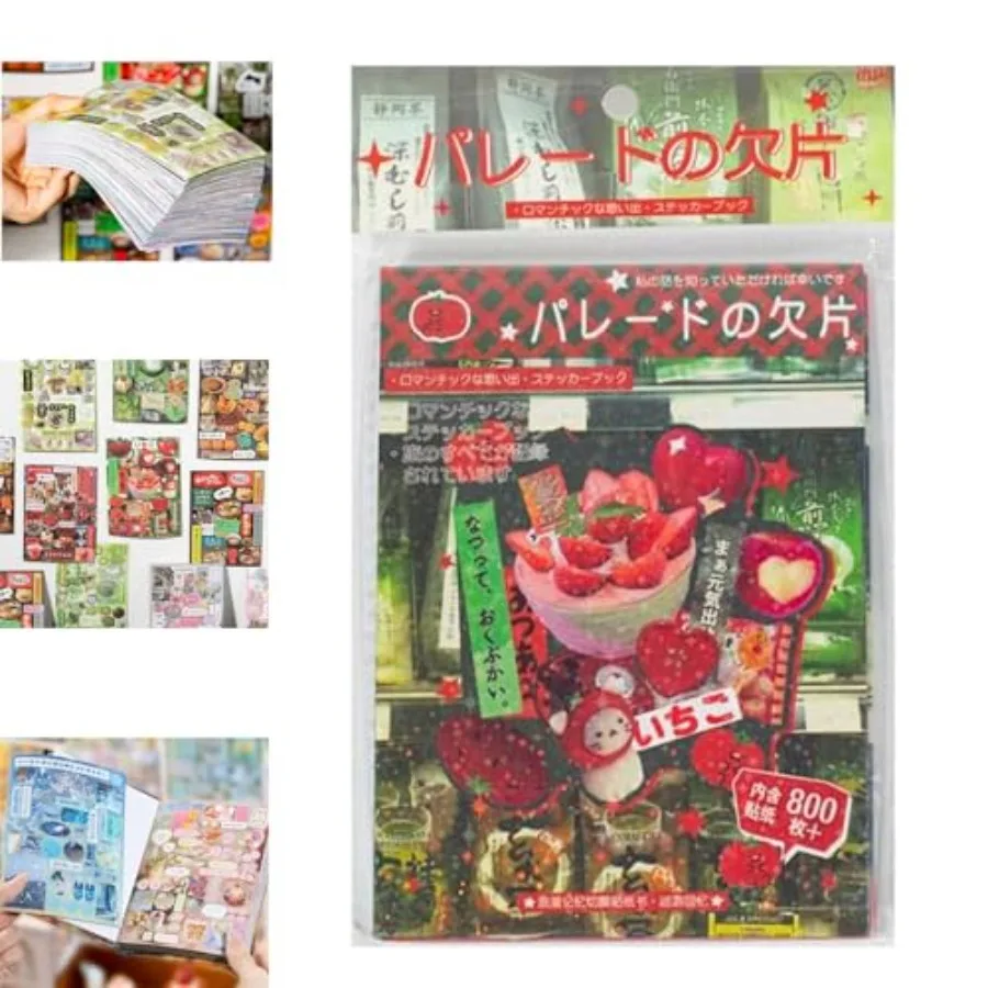 Japanese Manga Style Sticker Book, 45 Sheets Comic Books Style Material Decoration Kawaii Stickers - 800+ Designs in 1 Book for