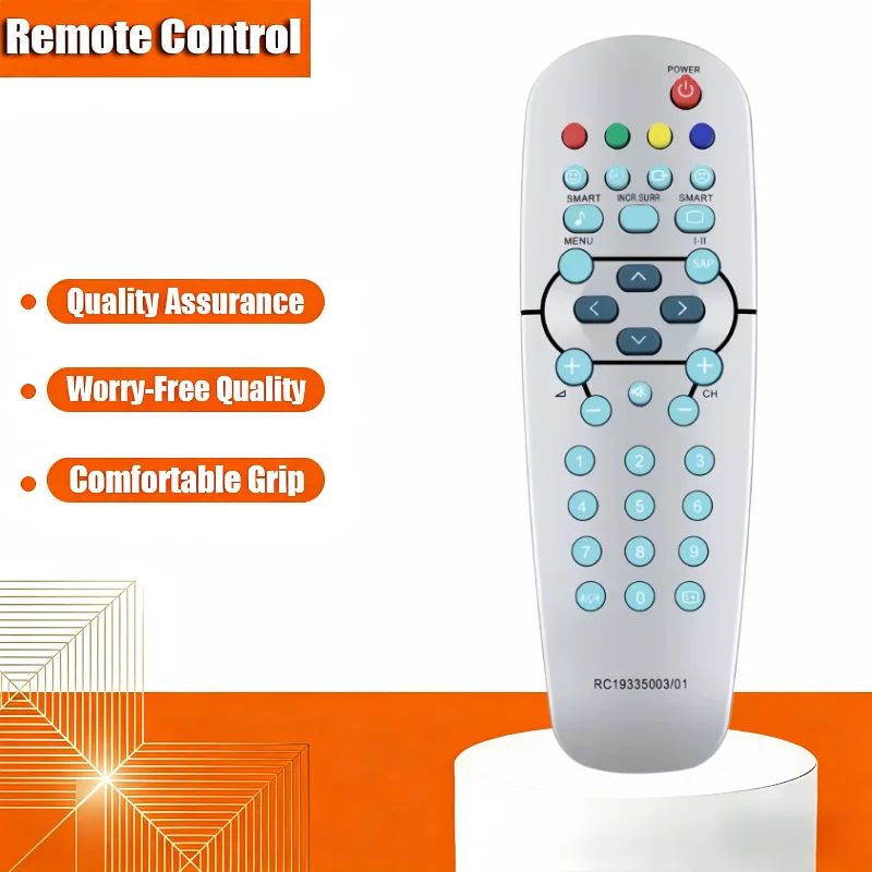 

Universal Remote Control Compatible with Philips Smart TVs Easy-to-Use Replacement RC19335003/01 for Home Entertainment