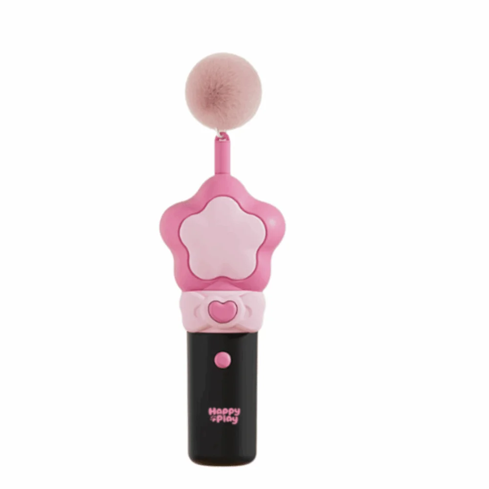 Funny Retractable Electric Cat Teaser Handheld Long-Lasting Teasing Stick with Ball Cat Fetch Entertainment