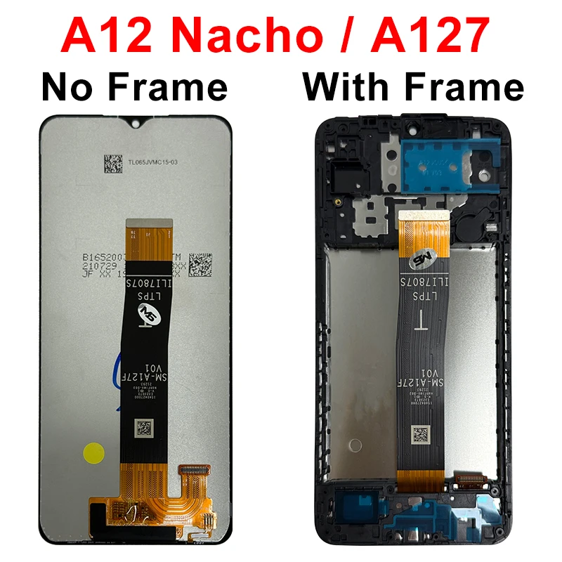 IPS 6.5" For Samsung Galaxy A12 Nacho LCD SM-A127F/DSN A12 LCD SM-A125F/DSN Touch Screen Digitizer For A02 Display Replace Parts image 5