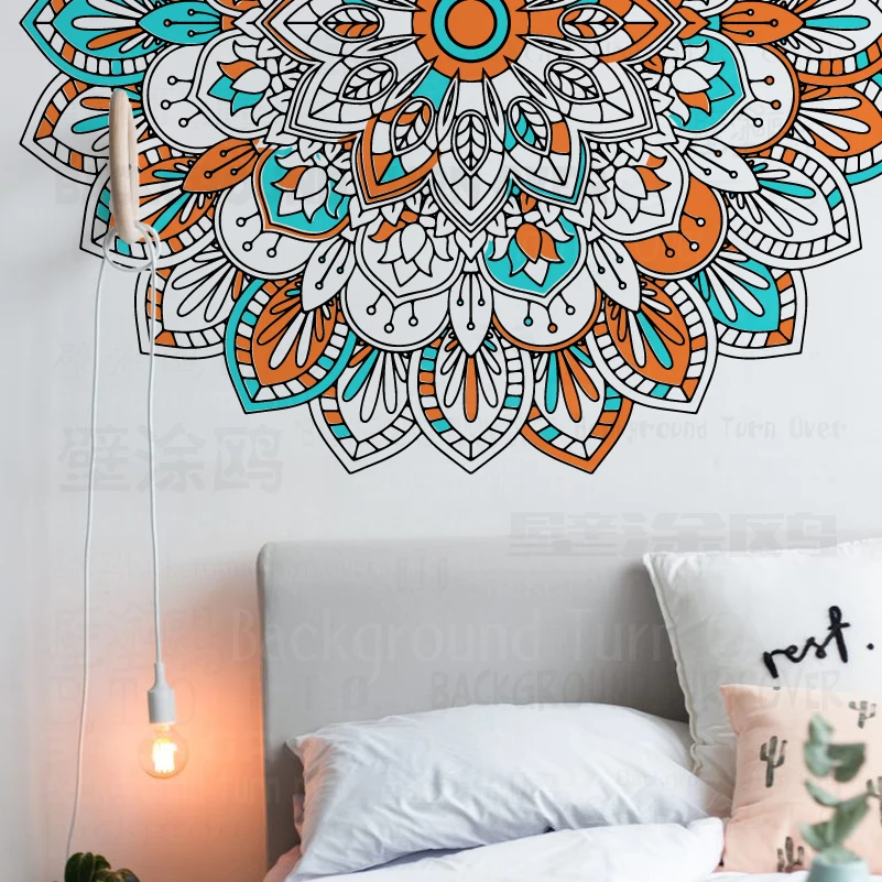 

110cm - 150cm Stencil Wall Decor Template Furniture Makers For Plaster Coloring Mandala For Adults Drawing Anti-Stress S421