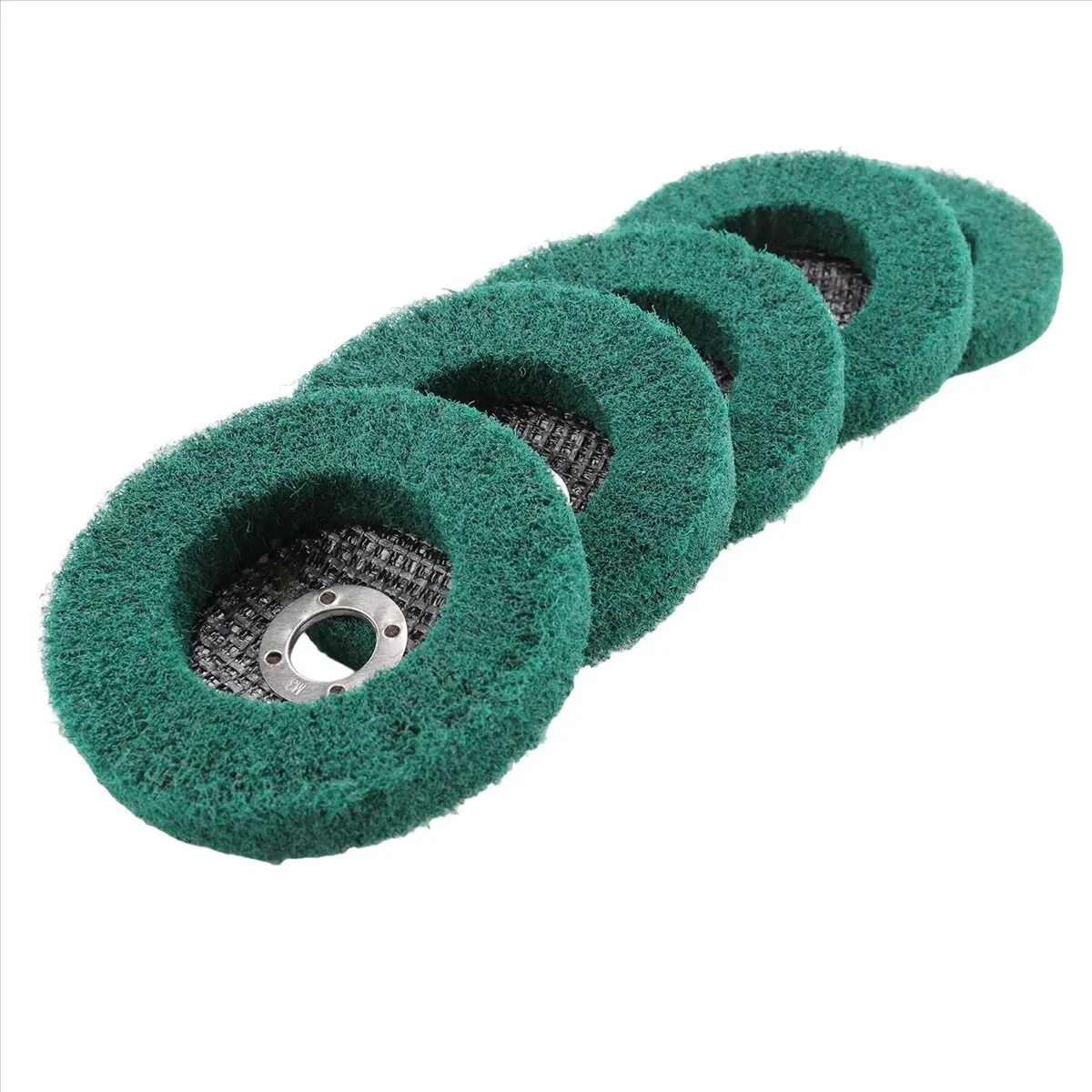 【Limited Offer】5Pcs Nylon Fiber Flap Wheels Polishing Buffing Wheel Scouring Pad Grinding Disc for Angle Grinder for Metal Polis