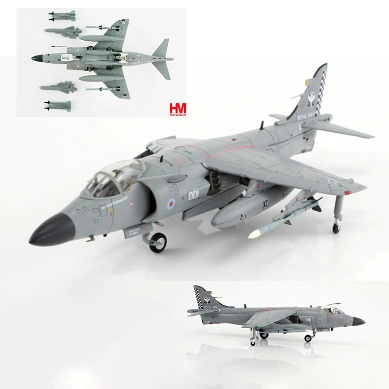 HM 1:72 Scale Sea Harrier FA.2 Harrier Fighter Jet Military Model Diecast Alloy Classics Toys Souvenir Gifts Static Display