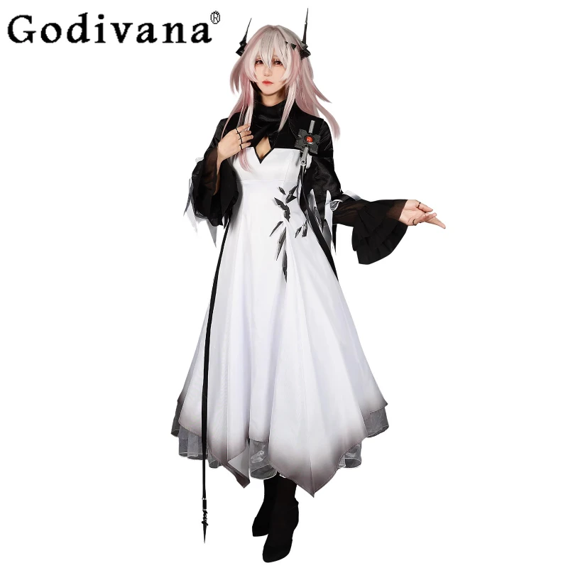 여성 코스프레 의상 Cos 드레스 할로윈 역할 게임 애니메이션 파티 드레스 여성 소품 유니폼 의류 드레스 세트