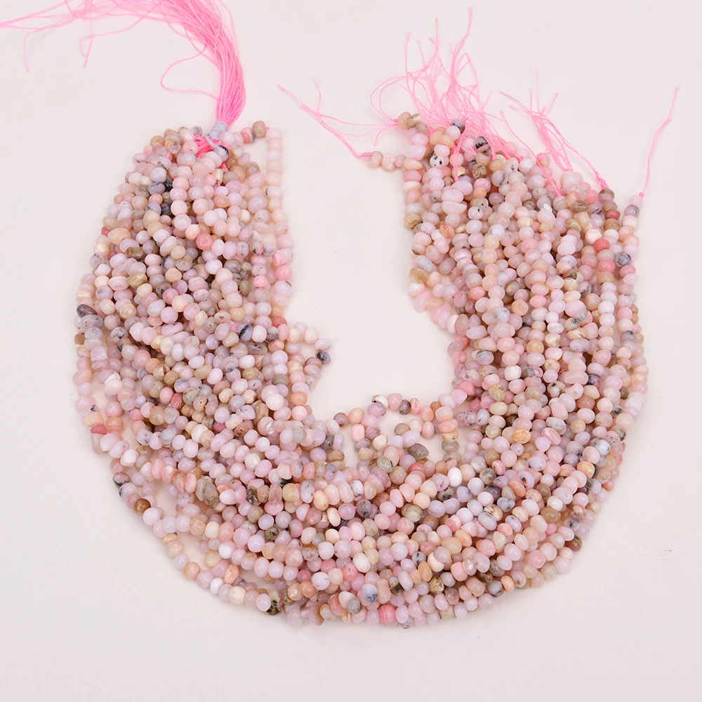 APDGG Wholesale 5 Strands Natural Pink Opal Freeform Little Nugget Stone Loose Beads Gems Strand 15.5'' Jewelry Making DIY