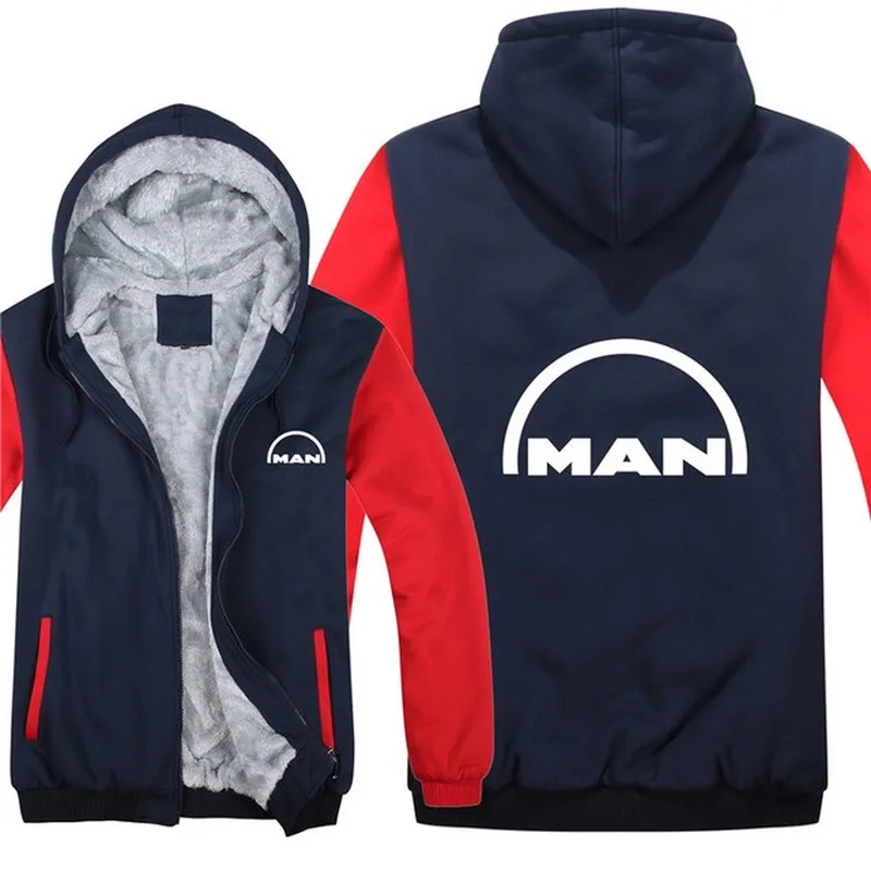 2023 NEW MAN Truck felpe con cappuccio uomo moda cappotto Pullover fodera in lana giacca uomo camion felpe con cappuccio