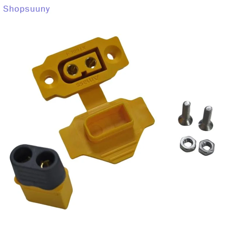 [SU]1 Set Portable Wire Cable Plug XT60E-F Connector Black Yellow Female Plug With Cover For RC FPV Motor ESC Accessories[SU]