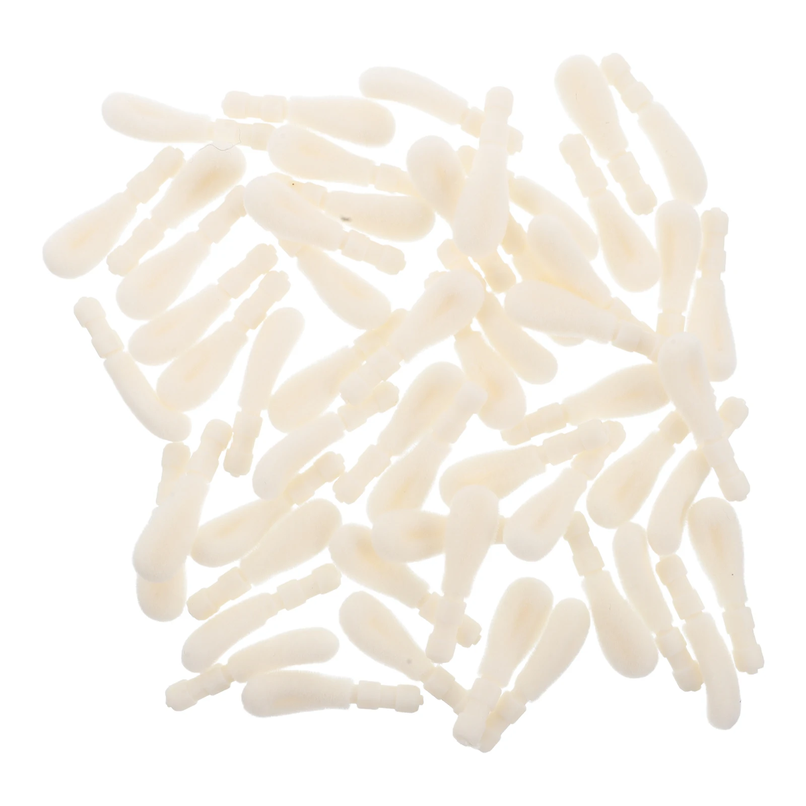 50 個のリップブラシヘッドアプリケーターソフト植毛耐久性のあるメイクアップタッチアップ旅行アクセサリー口紅ブラシアプリケーター