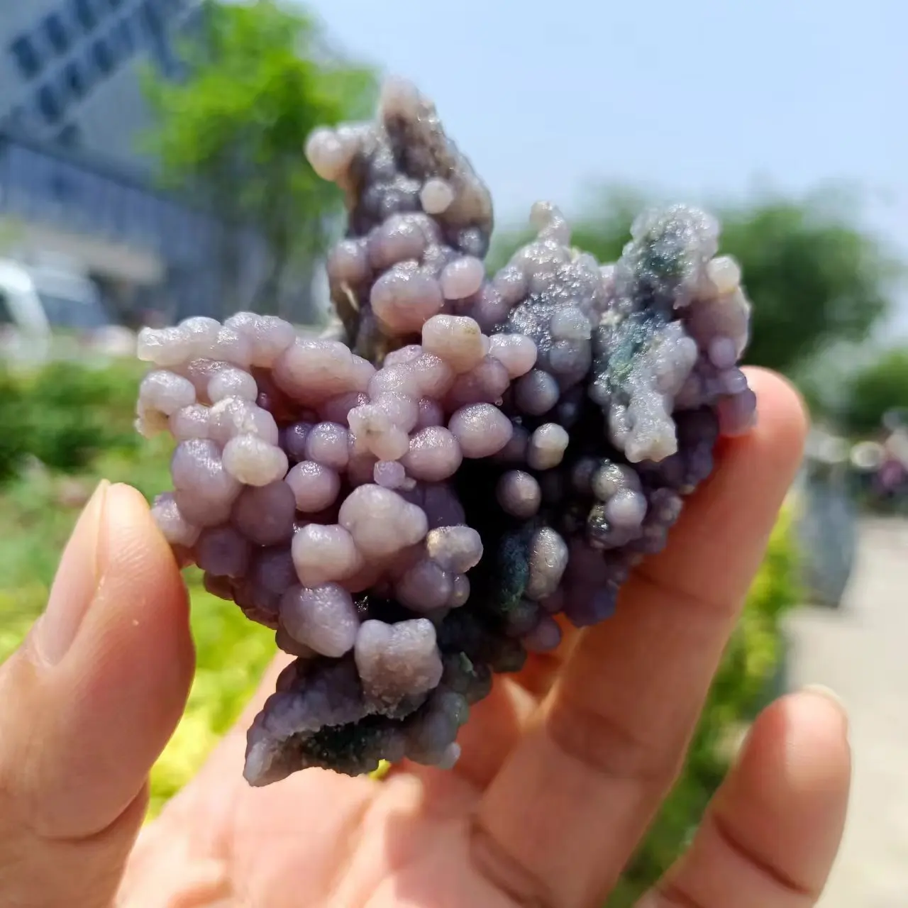 Natural Quartz Crystal Grape Agate Raw Stone, Grape Agate Jade, Mineral Specimen Healing, Energy Degaussing Decor