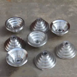 Bench Drill 54mm to 150mm Outer Dia 14 16 18 19 20 22 24 25 28mm Bore Aluminum A Type 5 Step Pagoda Pulley Wheel for V-Belt