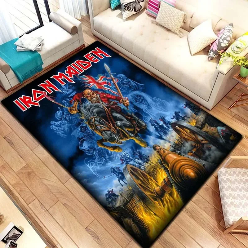 Fashion Trend Band IR-IRON-MAIDEN-N Carpet Yoga Mat Music Living Room Bedroom Decoration Bathroom Entrance Non slip Carpet Gift