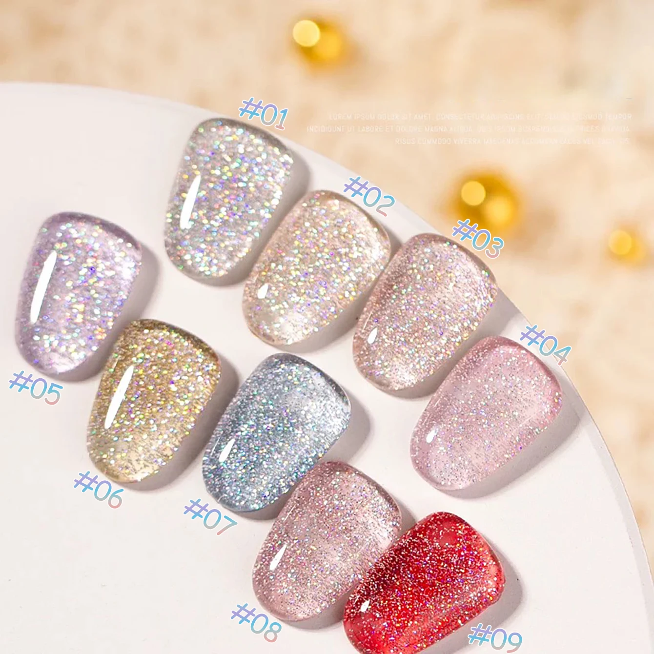 1 Buah ZH Musim Panas Es Transparan Kela Kecil Rusak Berlian Gel Cat Kuku Ledakan Flash Fototerapi Gel Kuku Salon Glitter Gel