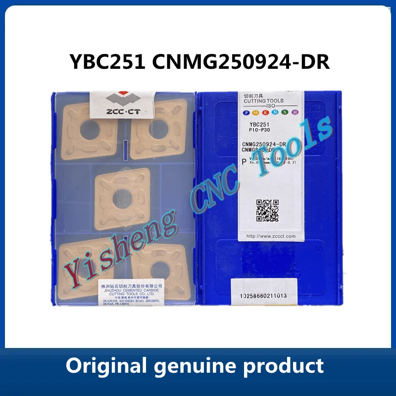 ZCC CT   CNMG250924-DR  YBC351  YBC252 YBC251 lathe cutting tools coated cemented carbide turning inserts