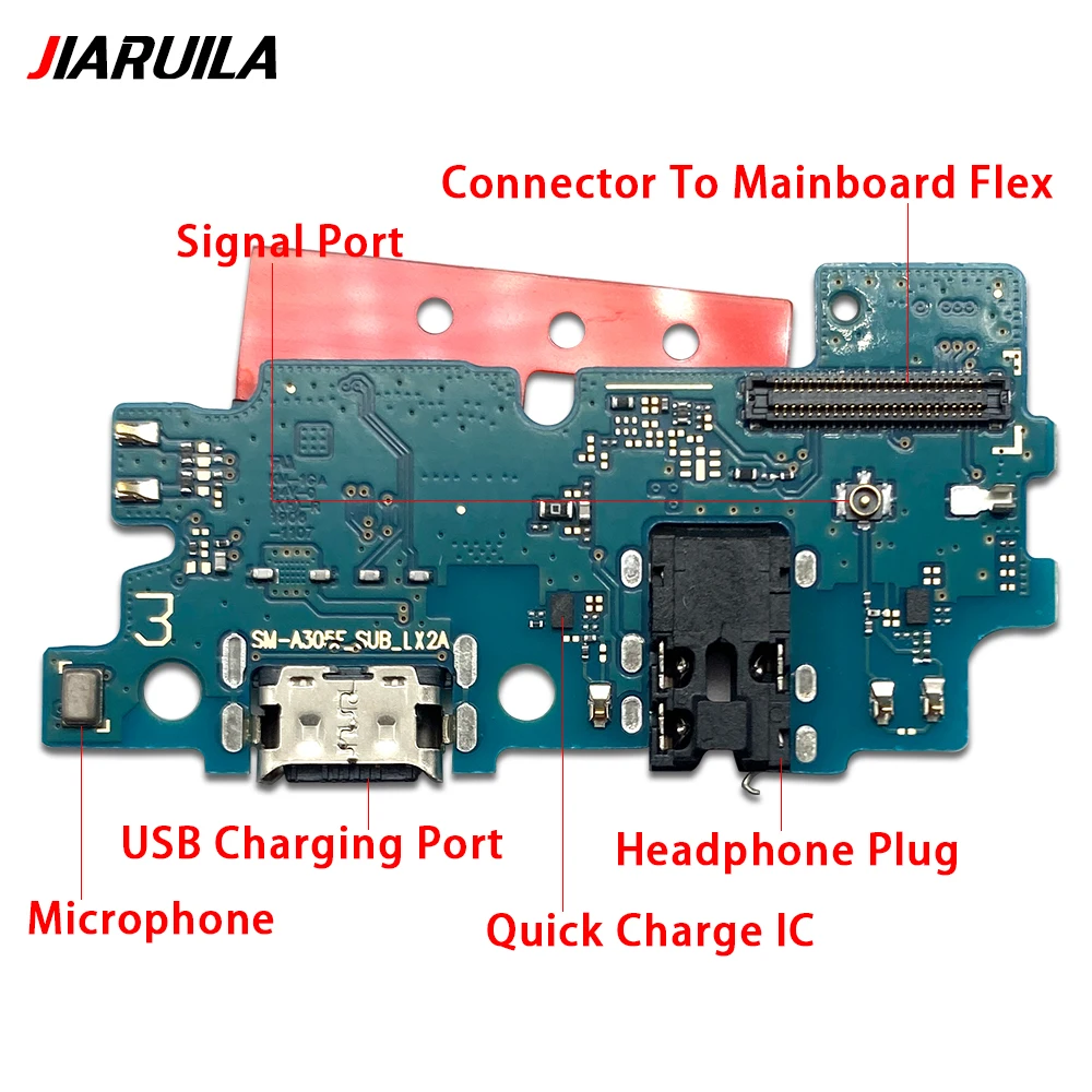 Usb conector dock porta carregador, placa de carregamento, cabo flexível para samsung A10, a20, a30, a40, a50, conector placa-mãe