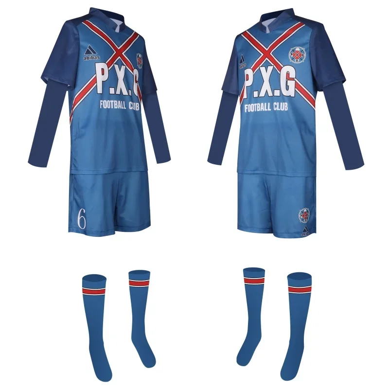 Anime Blue Lock#9 Rin Itoshi Football Jersey Charles Cosplay Costumes P.X.G Sports Jerseys Shidou Ryuusei Football Uniform#1#W.