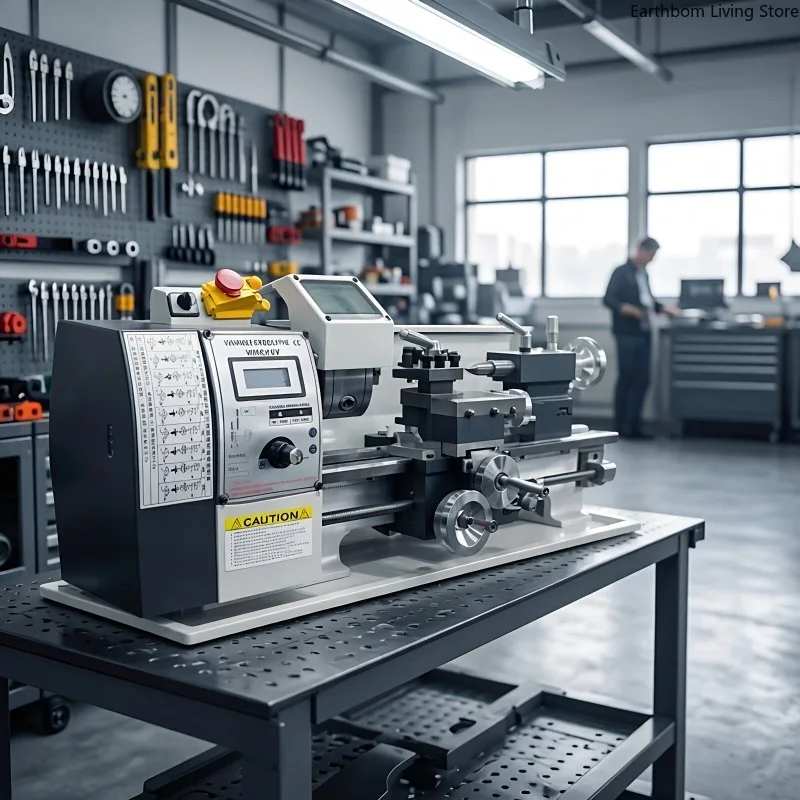 Desktop Precision Mini Lathe Brushless Metal Threaded Mini Lathe Instrument Commercial Machinery Mini Draaibank ZY60XXCC