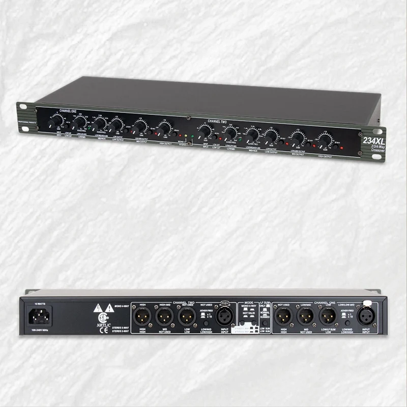 234XL Stage Crossover Professional Bass 2 Crossover 3 Crossover 4 Crossover Electronic Audio Crossover