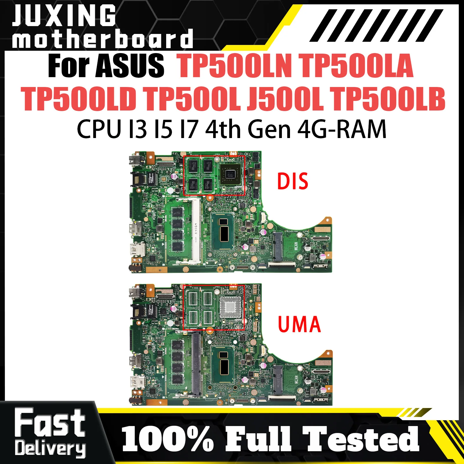 TP500LN Mainboard For ASUS TP500LA TP500LD TP500L J500L TP500LB Laptop Motherboard CPU I3 I5 I7 4th Gen 4G RAM GT840M