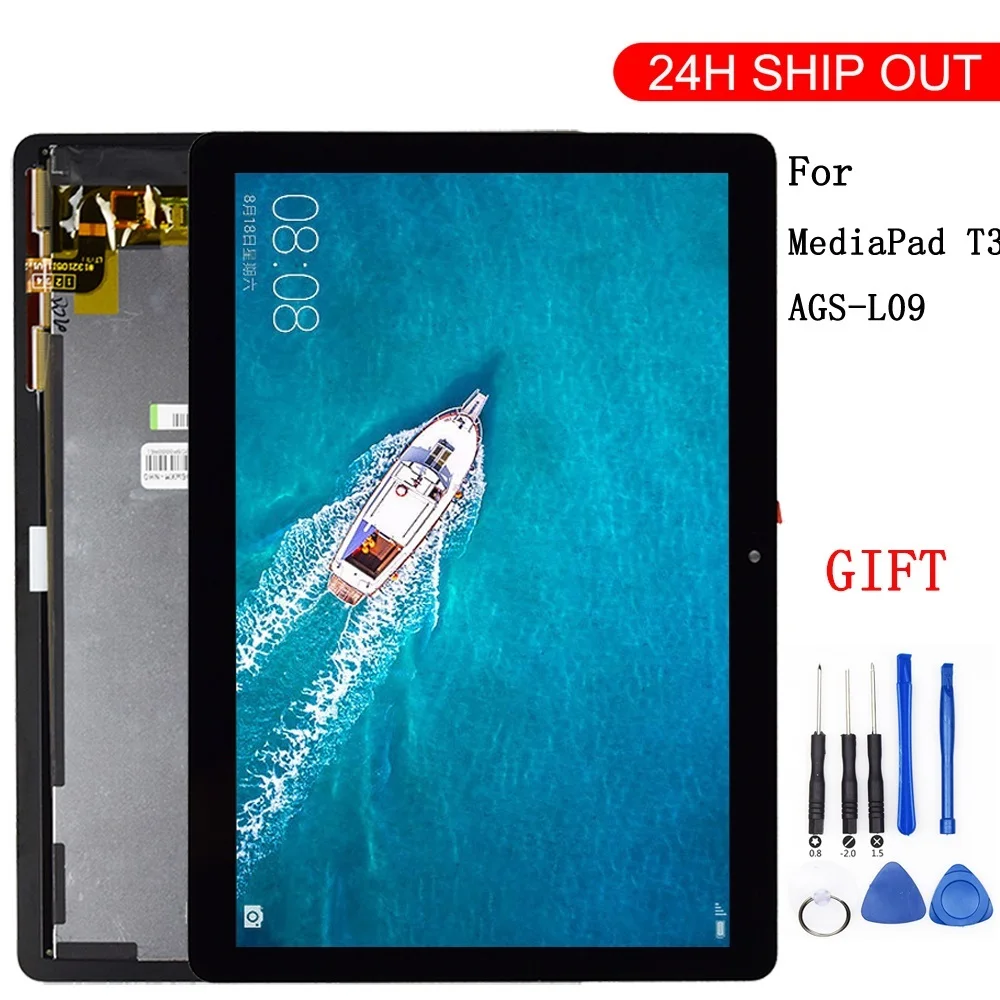 Go! New For Huawei Mediapad MediaPad T3 10 AGS-L03 AGS-L09 AGS-W09 T3 LCD display touch screen digitizer assembly