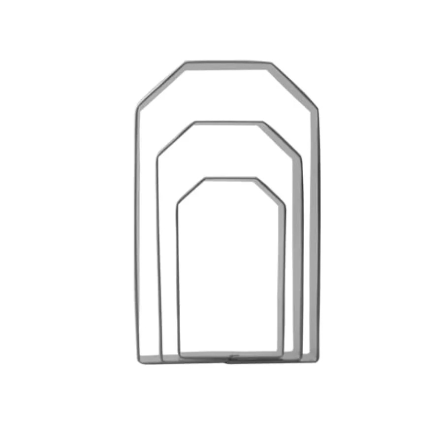 Tea Bag Hang Tag Ce Cutter Set - 5"4" 3" - 3 Piece - Stainless Steel