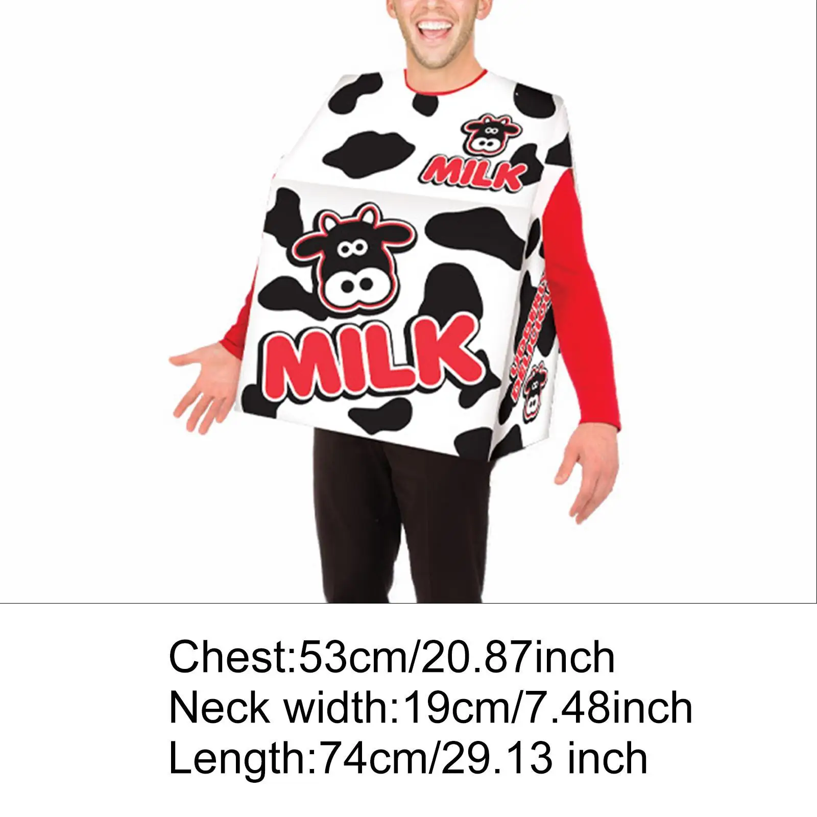 Halloween Costume Milk Carton Box Costume Unique Quirky Outfit For Halloween Parties Fun Celebrations