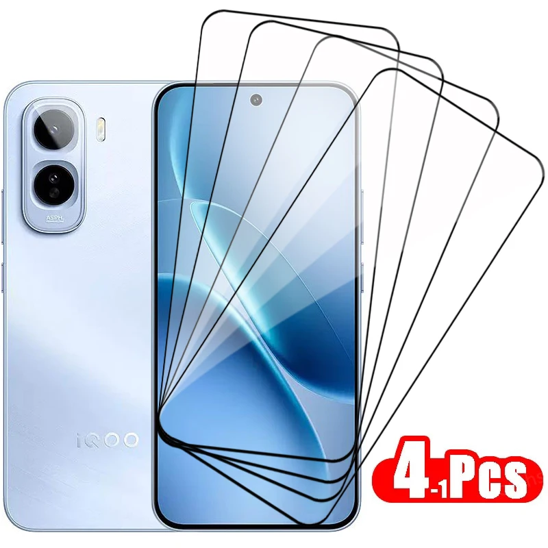 

4-1Pcs Glass For iQOO Z11 Global Full Cover Tempered Glass iQOO Z11 Screen Protector Protective Phone Film iQOO Z11