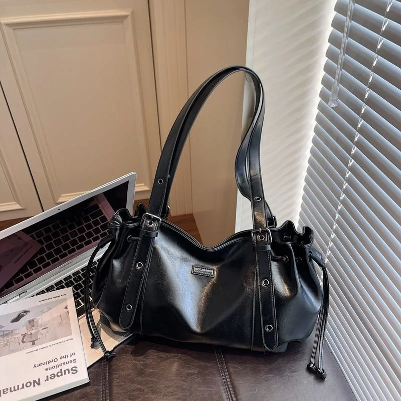 

Light Luxury Brand Designer Shoulder Bag Korean-style Fashion Crossbody Bag Retro Trendy Commuter Bag Simple High-end Women Bags