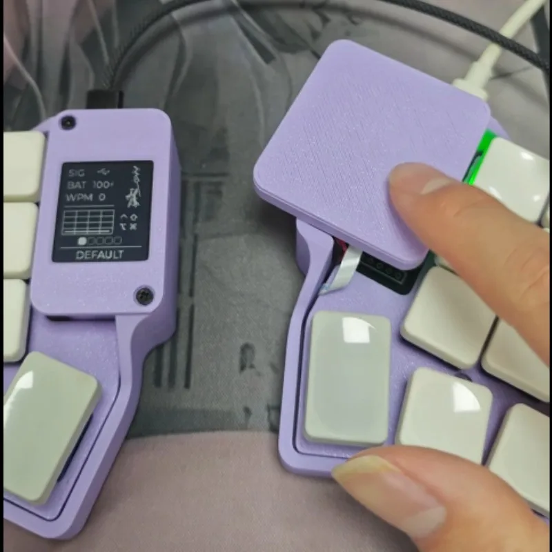In Stock NEW Corne MX Split Keyboard Custom Bluetooth Wireless Hot Swap Nice View Touchpad  Mouse ZMK Ergonomic Office Keyboard