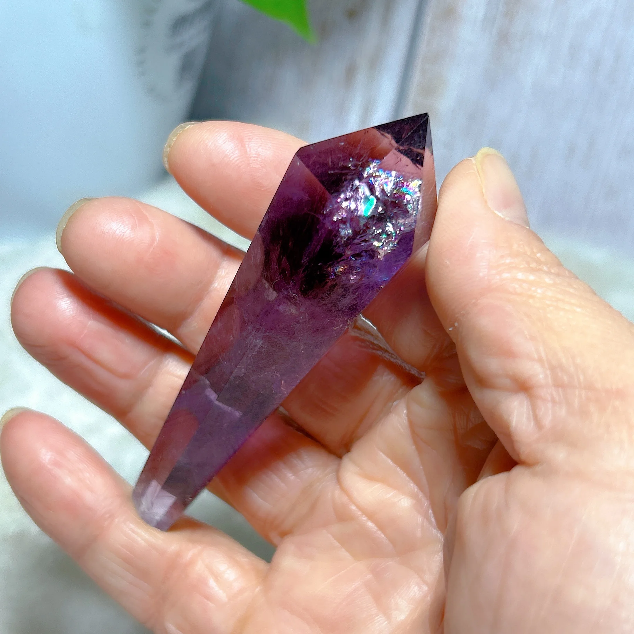 High Quality Natural Crystal Amethyst Wand Tower Point Gemstones Healing Mineral Energy Home Decorations Gift