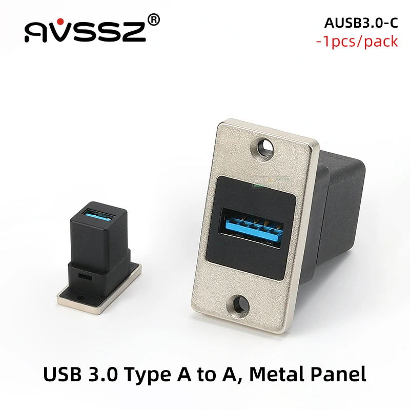 AVSSZ USB 2.0 3.0 Tipo-C Cavo Connettore Presa dati quadrata Adattatore multifunzionale per saldatura di pannelli in metallo/plastica/a crimpatura