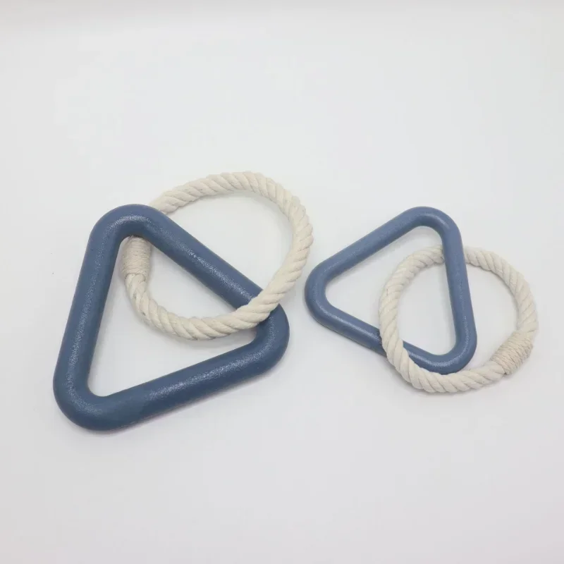 Pet Dog Chew Toys Triangle TPR Cotton Rope Puppy Tug of War Molar Clean Toy Dog Toys for Large Small Dogs Pet Puppy Supplies