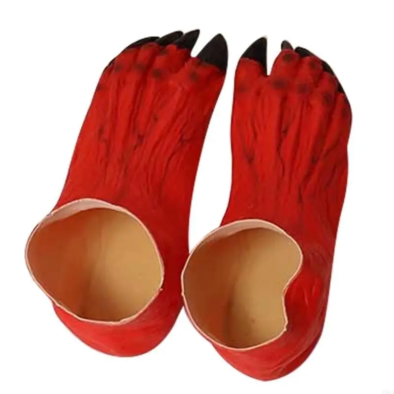 P88A زي الهالوين، قفازات مخالب مضحكة، دعائم يدوية، فستان الحفلات، مخالب، مهرجان جراد البحر، قفازات كماشة باللون الأحمر