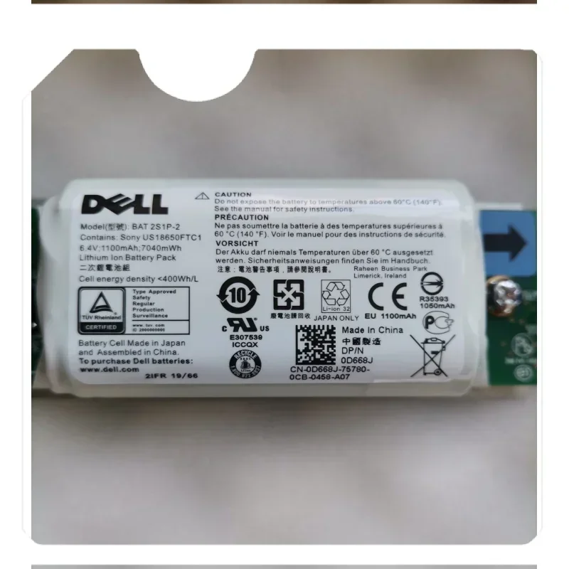 New Suitable 2022 for  DELL 2S1P-2 0D668J MD3400 MD3420 Controller battery