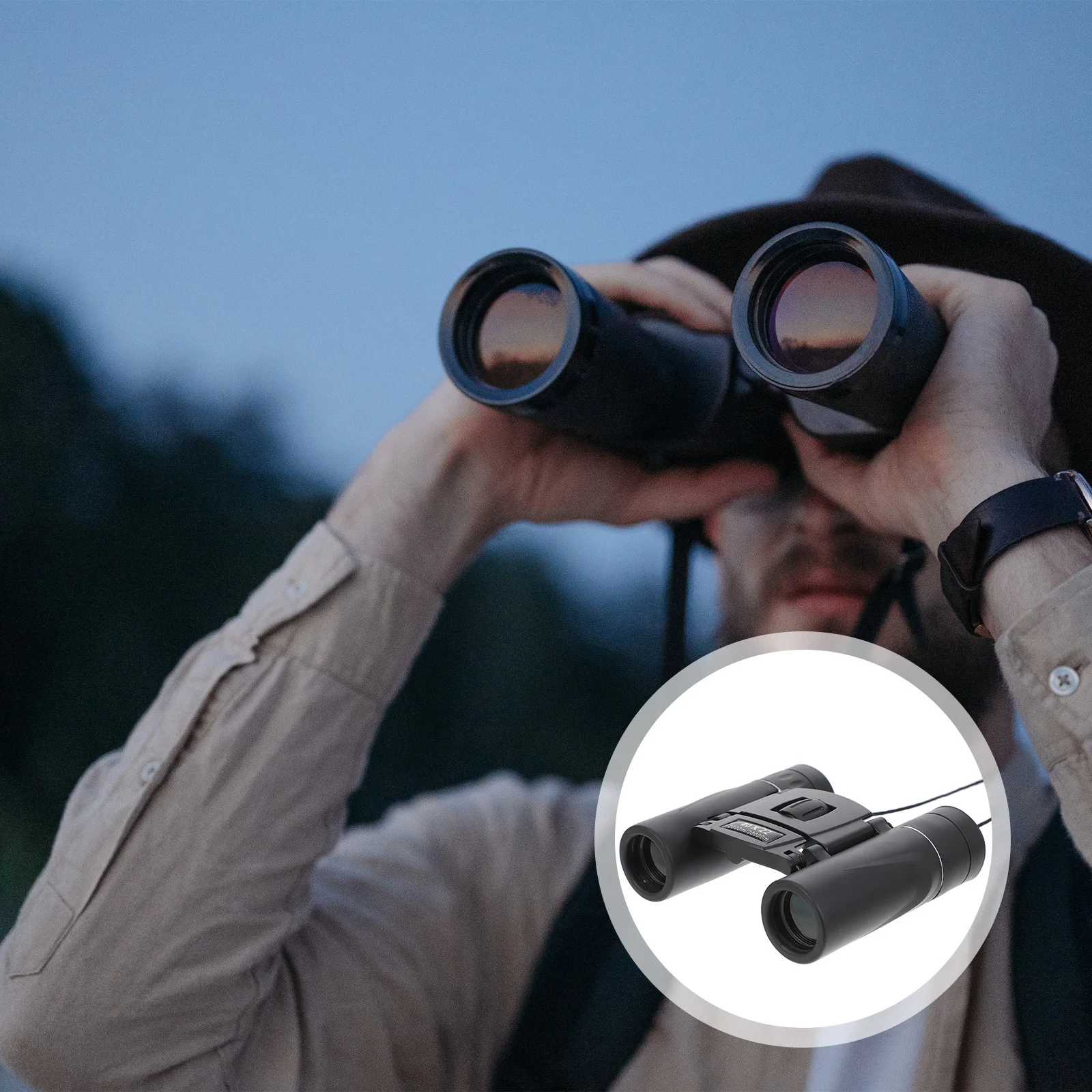 

1Set 40x22 Bak4 Green Coating Compact Waterproof Pocket Bird Watching Hiking Hunting Outdoor