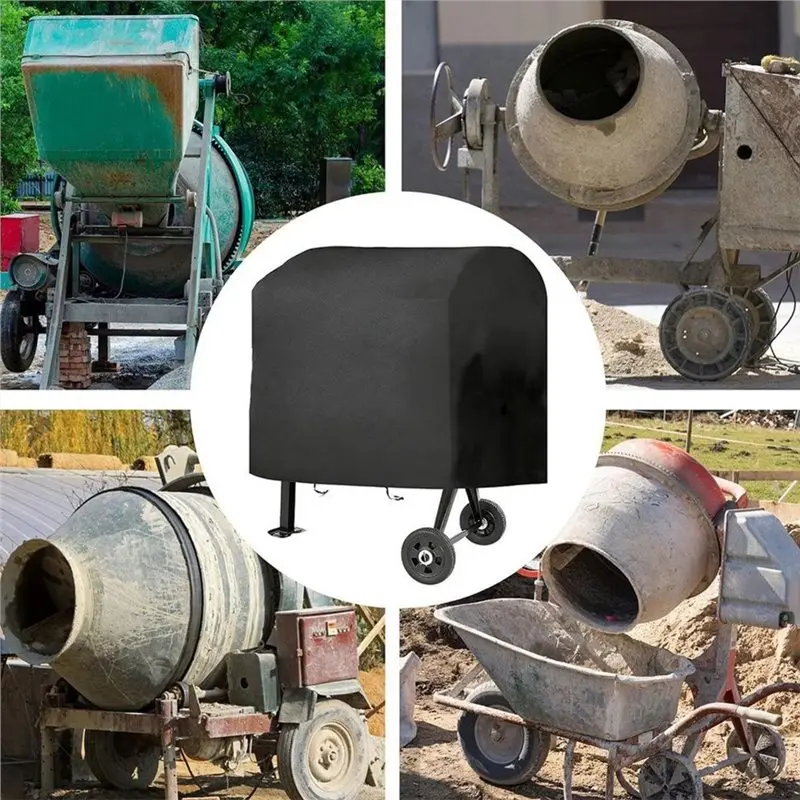 B50B-Concrete Mixer Cover For Heavy-Duty Mud Machine Protection Waterproof Mud Machine Protector Waterproof Cement Shield