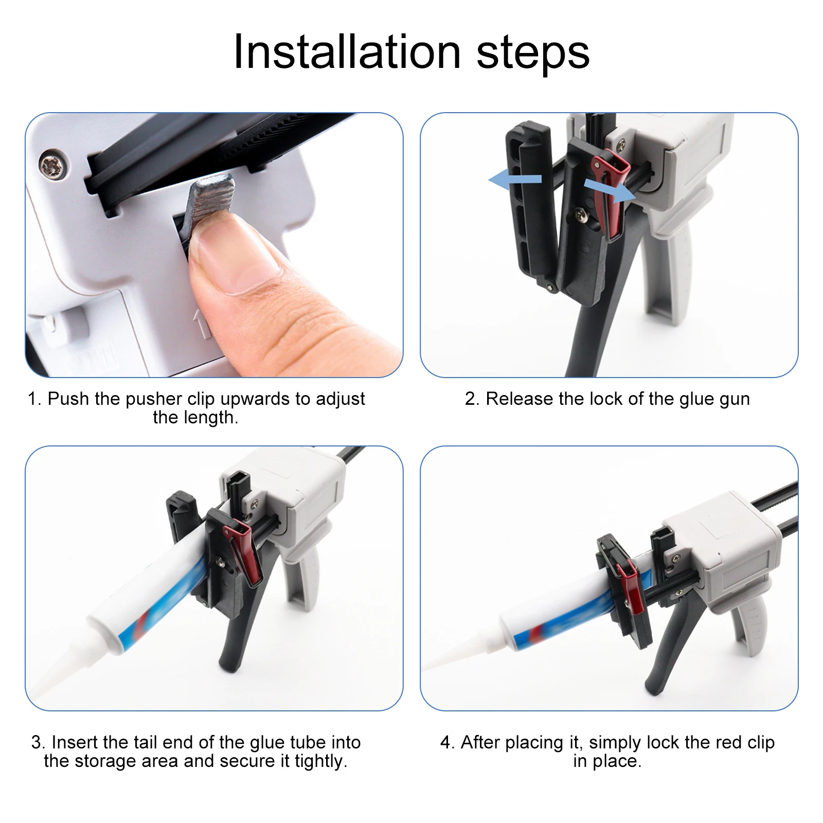

Toothpaste Tube Glue Gun Tube Squeezing Machine Dispenser Glue Gun Dispensing Gun for Sealant and Repair Tool Applications