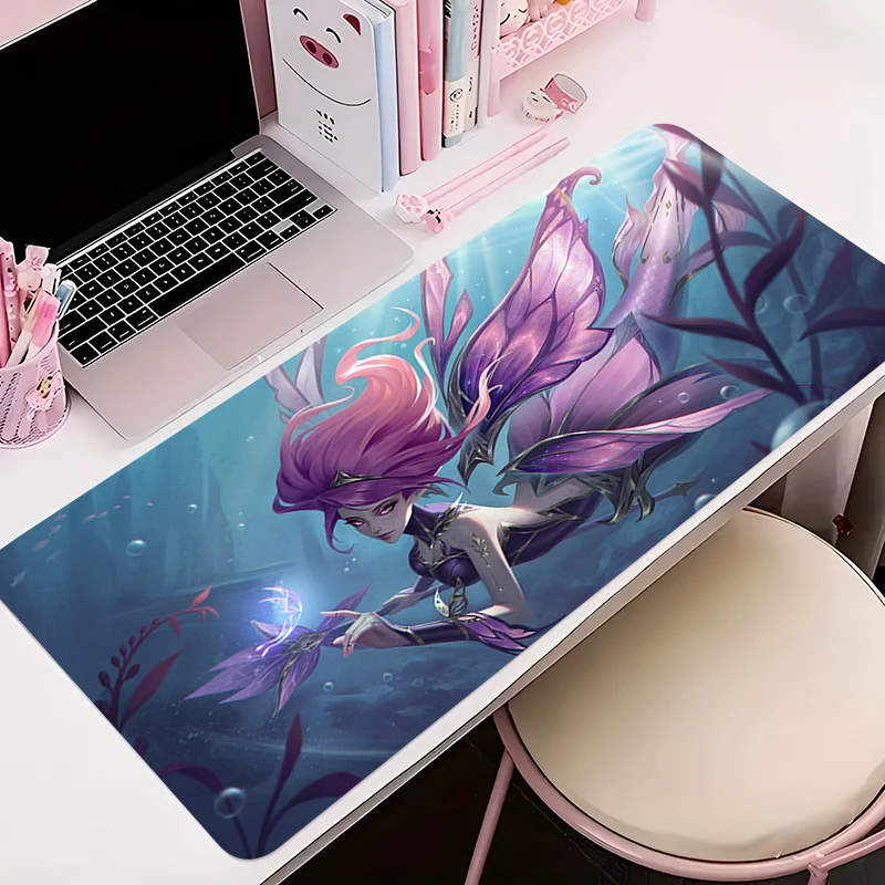 

Mouse Pad Office PC Accessories Keyboard Mat Anime Pattern Anti-slip Rubber HD L-league of Legends Nami Mousepad Gamer Desk Mat