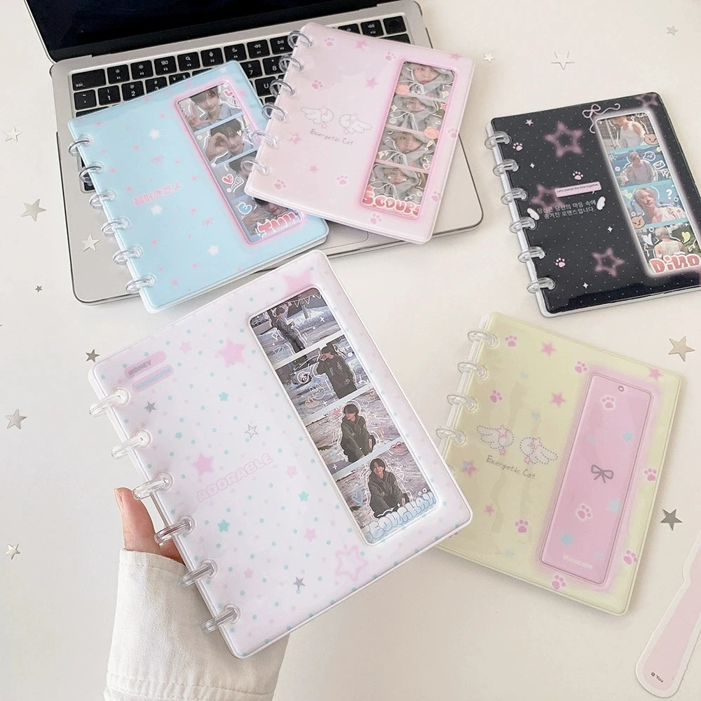 Cartoon Cover Photo Booth Frames Photo Booth Album For 2X6 Inch Fotos Strips Album 2 X 6 Bookmark Holder 20 Pages Photos