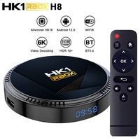 HK1 RBOX H8 Android 12.0 4G 128G TV BOX 3D 6K 4K BT5.0 Wifi6 Allwinner H618 Quad Core Media Player Smart Set Top Box 2G 16G