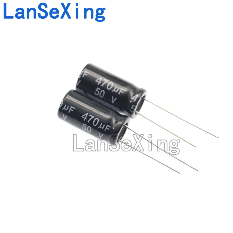 Long Life Electrolytic Capacitor 50V470UF Volume 10X20mm 470uf 50V Direct Insert Capacitor