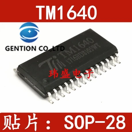 10PCS Microchip TM1640 SOP28 day LED digital tube display driver IC in stock 100% new and original
