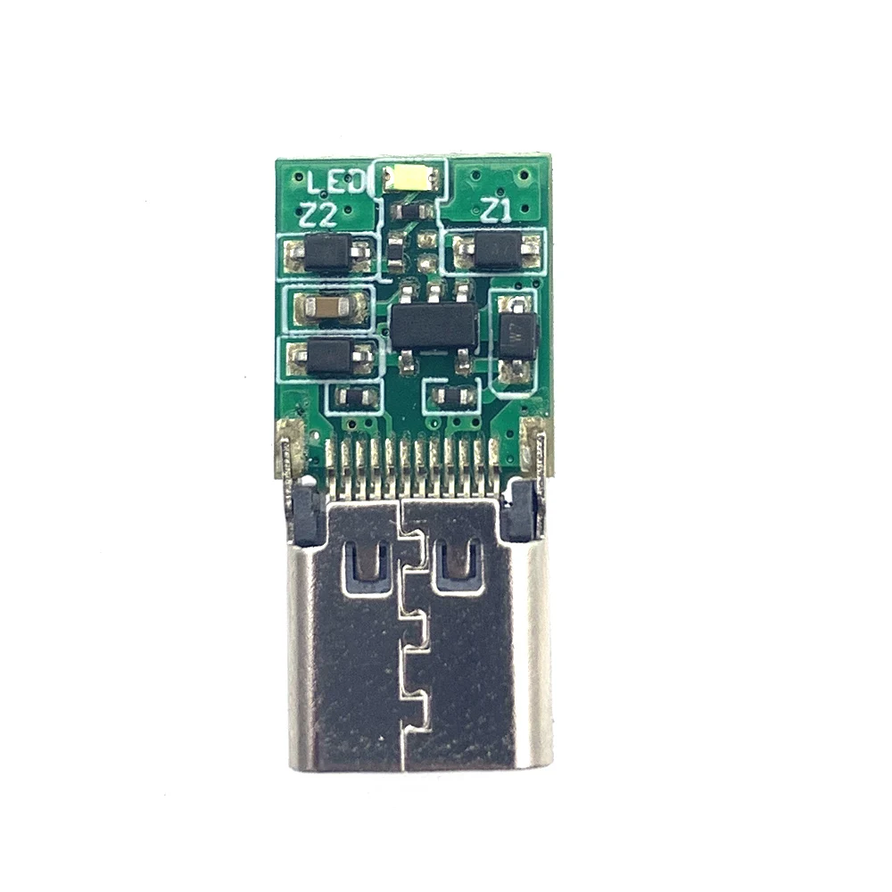 USB-C PD Supply Male Female Plug Connector Type-C PD2.0 PD3.0 To DC 5V 9V 12V 15V 20V Fast Charge Trigger Polling Detector