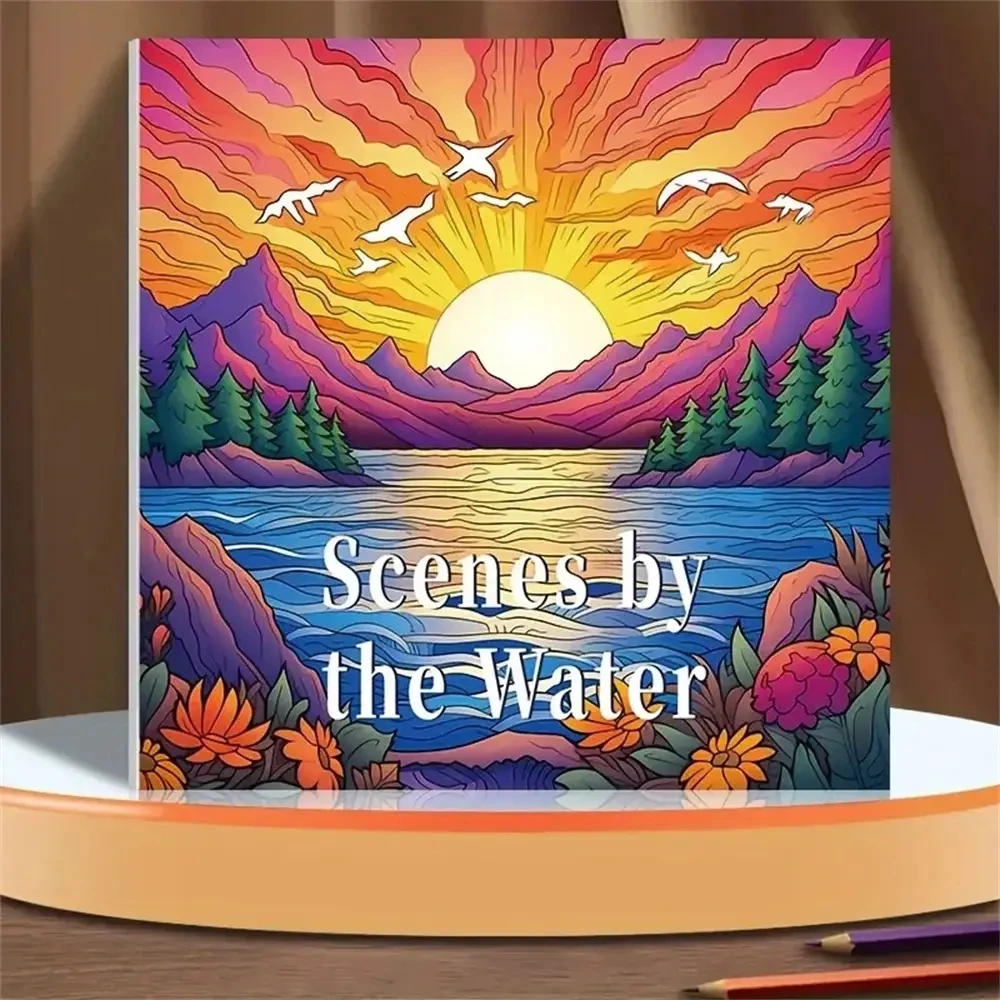 

1pc Art Coloring Book 22 Page Coloring Books Gift For Birthday Party Relieve Stress Kill Time Graffiti Painting Drawing Art Book