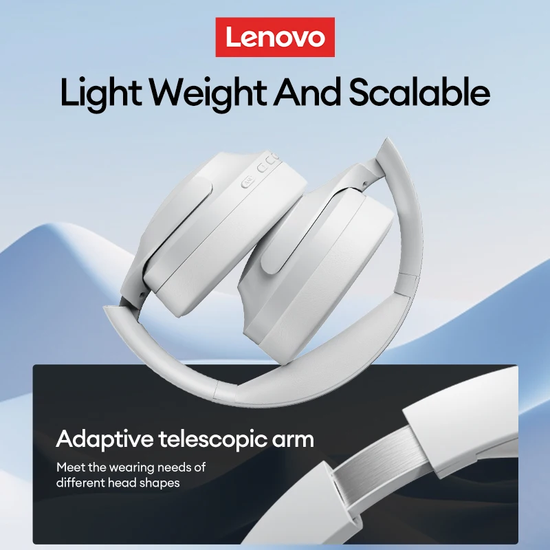 

Lenovo Th46 Wireless Bluetooth 5.4 Headphones Scalable Super Battery Life Headset Hd Calling Active Noise Reduction Earbuds