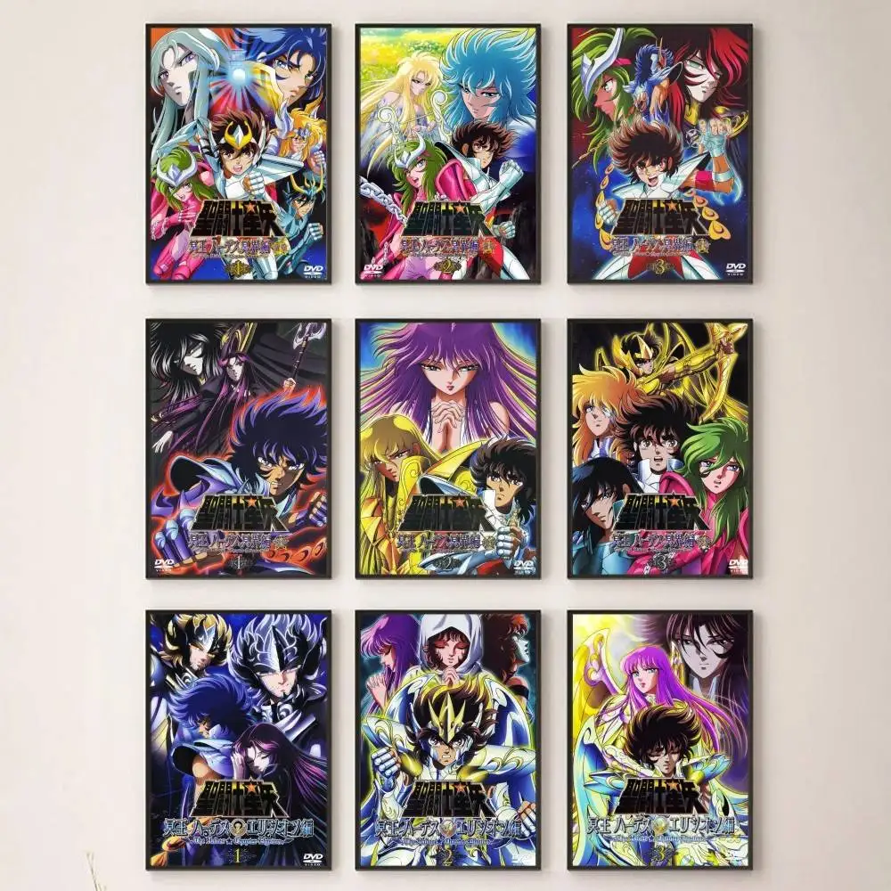 Saint Seiya The Hades Chapter - Inferno Trilogia DVD Capa Poster Quarto Cabeceira Decoração de Parede Sala de estar Entrada Mural