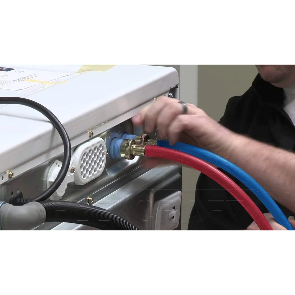 Резиновый соединитель шланга для стиральной машины, крышка трубки из EPDM, упаковка 10 футов, 2 устойчивых к взрыву линии подачи горячей и холодной воды