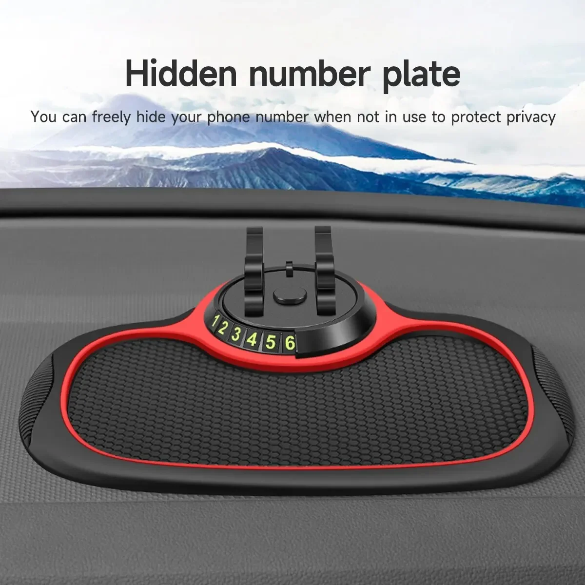 سيارة المضادة للانزلاق حصيرة متعددة الوظائف حامل هاتف السيارات عدم الانزلاق لزجة مكافحة الشريحة داش الهاتف جبل سيليكون لوحة القيادة السيارات وسادة حصيرة #5